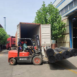 Black Soil Grid Pp Biaxial Geogrid / 40kn Geogrid For Road Construction