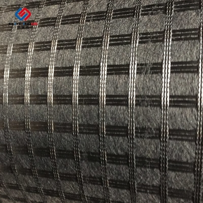 50 Kn - 100 Kn Asphalt Reinforcement Geogrid Biaxial Fiberglass Bitumen Coated